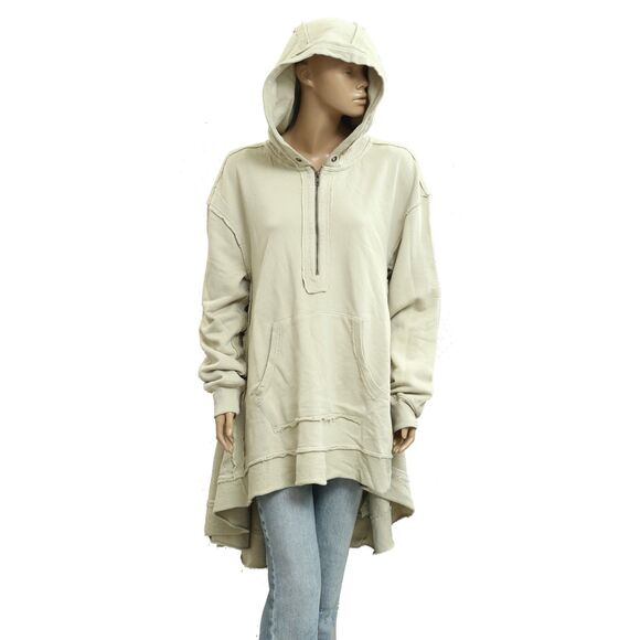 Free People North Sweatshirt Hoodie Tunic Top Oversized Slouchy Cotton XS 283699 - Picture 5 of 11